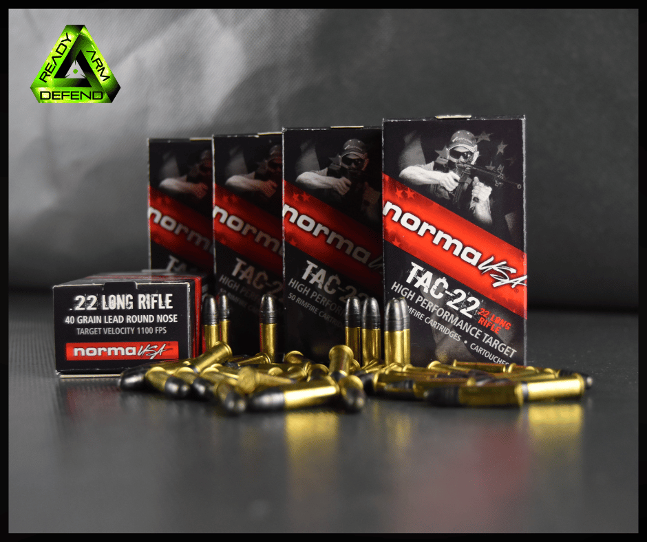 Ready Arm Defend, Norma USA, .22LR Round Nose