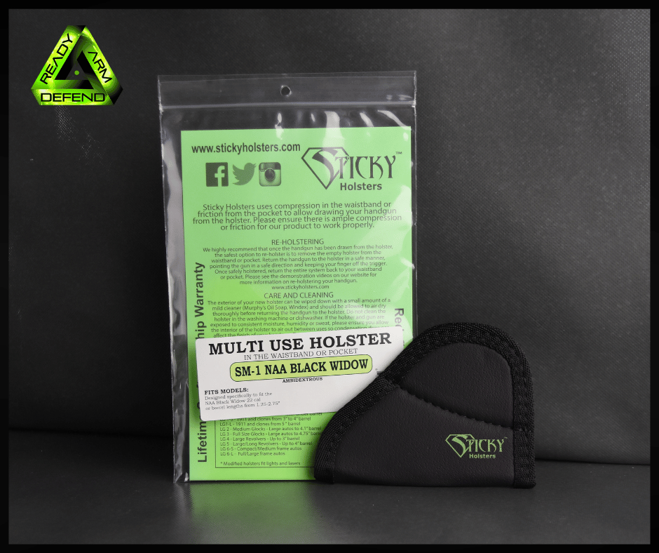 Ready Arm Defend, Sticky Holster, SM-1 NAA Black Widow
