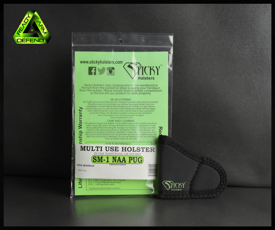 Ready Arm Defend, Sticky Holster, SM-1 NAA PUG