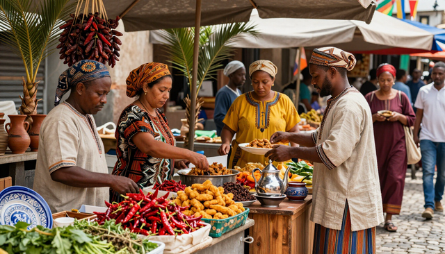 Esperienza culturale autentica con mercati locali e cucina tradizionale.