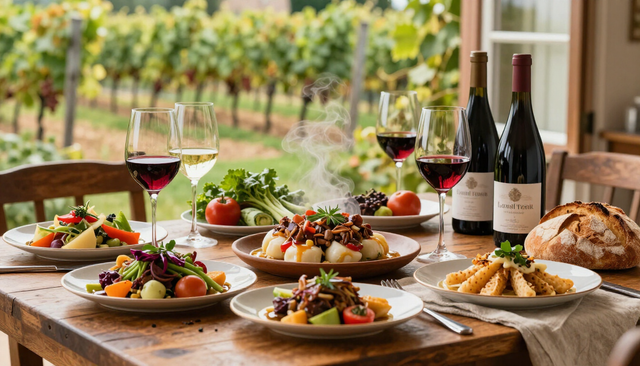 Viaggio enogastronomico: degustazione di vini e piatti locali.