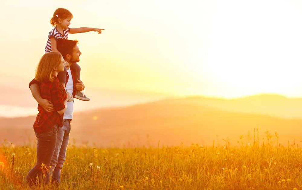 Family Watching the Sunset — Health Insurance in Australia