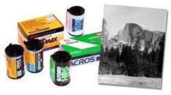 Camera films and black and white photo