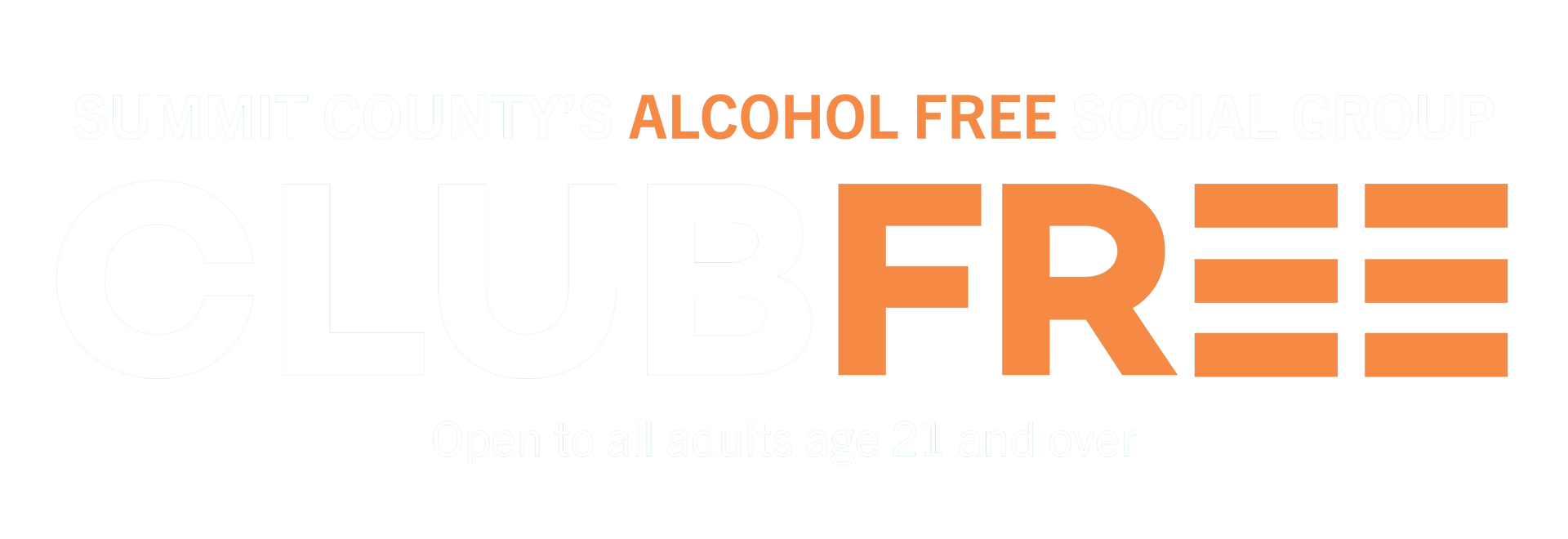 Clubfree - Summit County's Alcohol Free Social Group Logo.