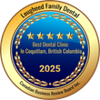 2022 Top 3 Dentist in Coquitlam Logo - Lougheed Family Dental