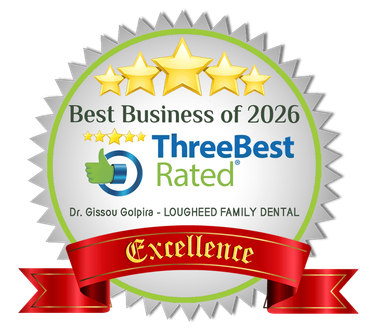 2022 Top 3 Dentist in Coquitlam Logo - Lougheed Family Dental