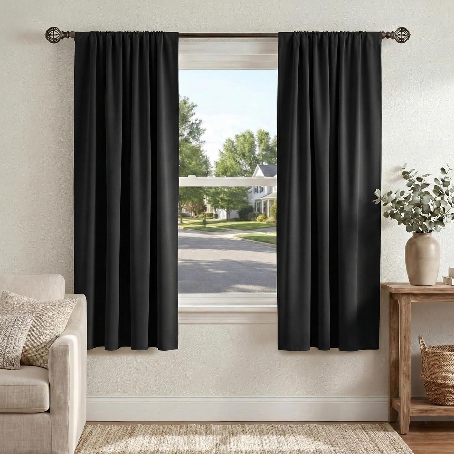 Black Blackout 42inx72in