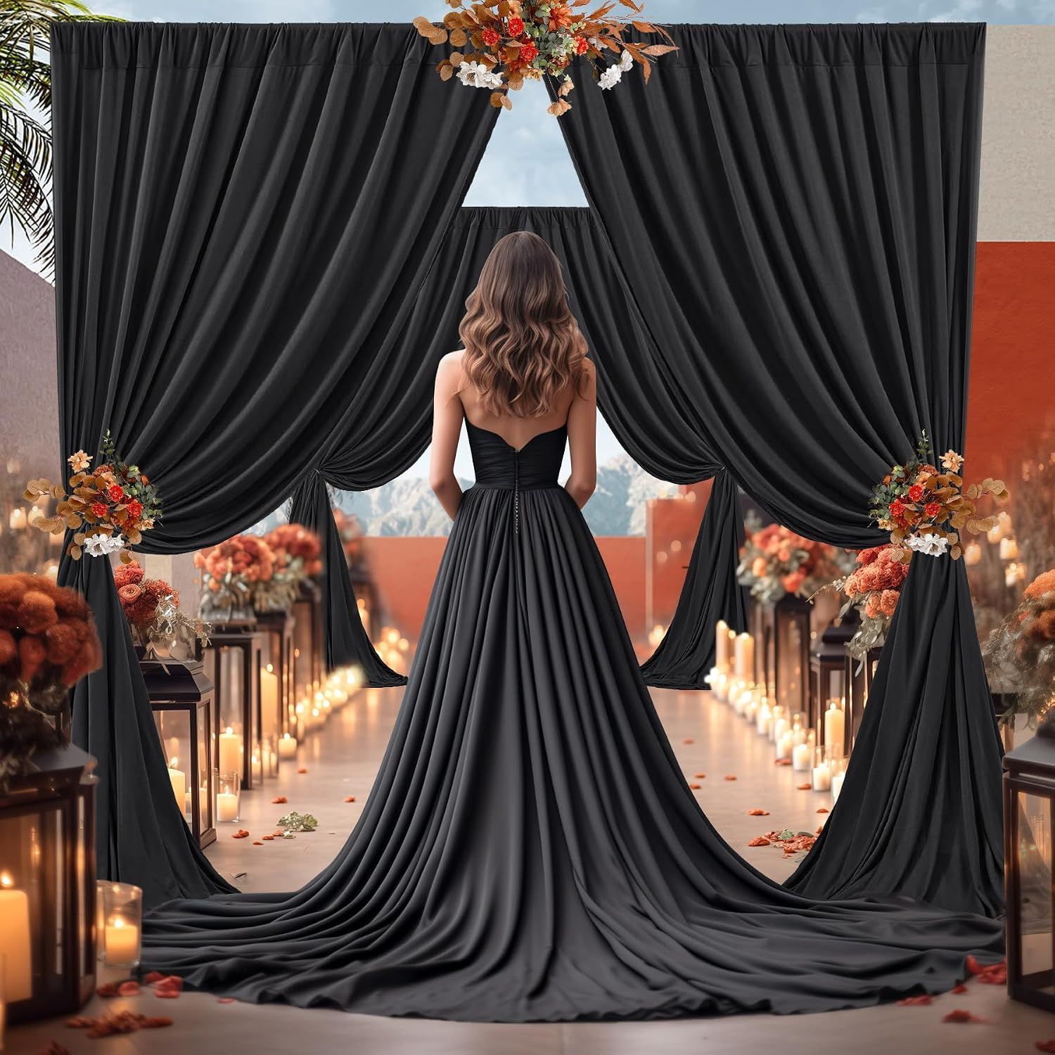 Black backdrop 5x10 (50ft in all)
