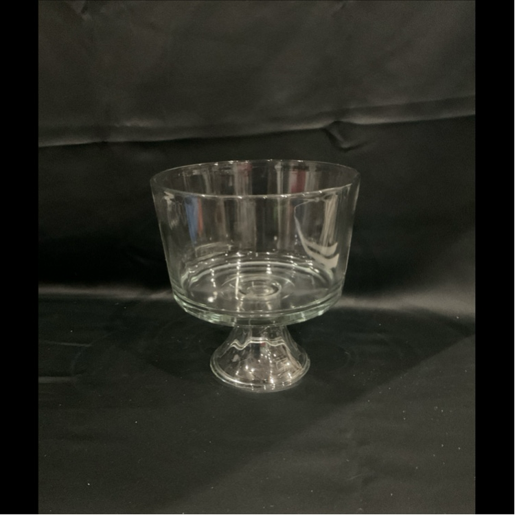 Clear Glass Pedestal Trifle Bowl