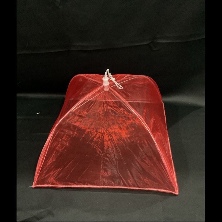 Red Mesh Food Cover