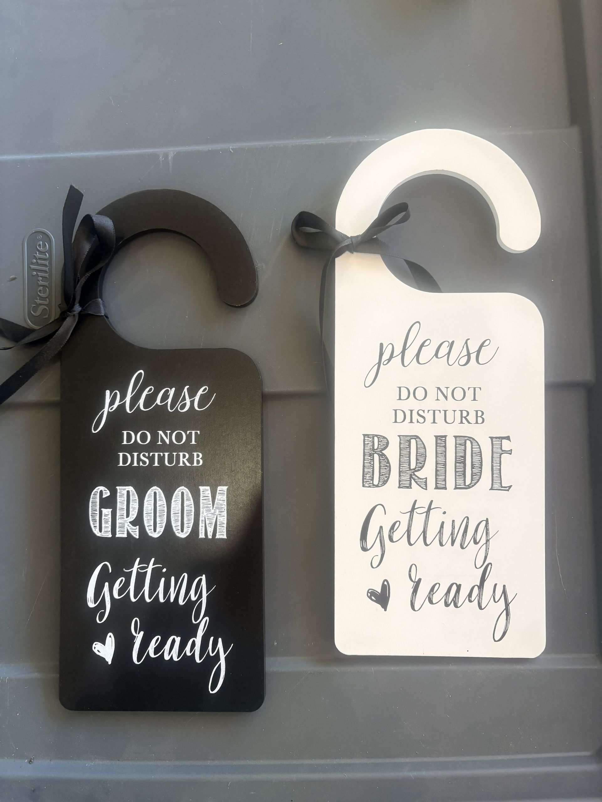 Bride and Groom Door Sign