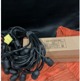 Cafe String Lights 48ft - Black Cord