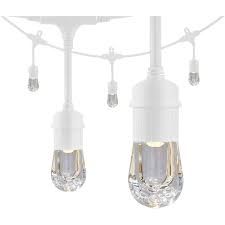 Cafe String Lights 15ft - White Corded