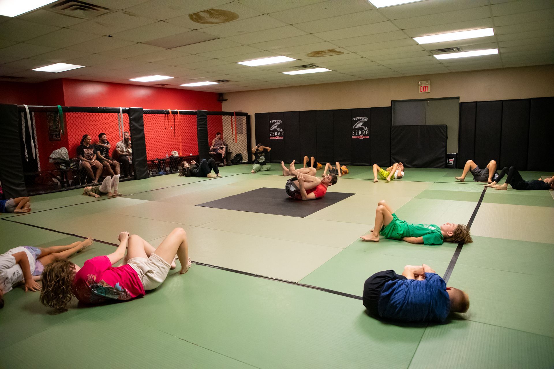 Students practicing controlled Jiu-Jitsu drills at Mason Dixon Jiu-Jitsu in East Chambersburg, PA for fitness and focus