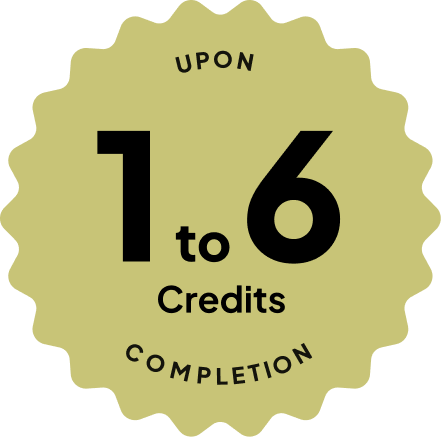 Badge: 4 Credits Upon Completion