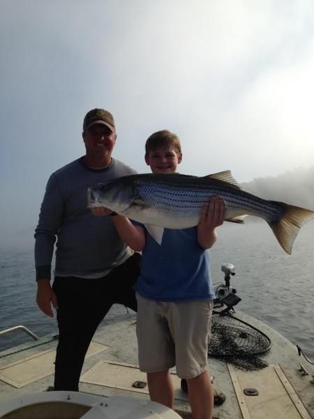 Father and Son with Fish