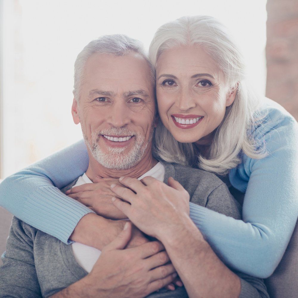 Senior Couple With Healthy Teeth — Sarasota, FL — Sterling Dental Senior Couple With Healthy Teeth — Sarasota, FL — Sterling Dental