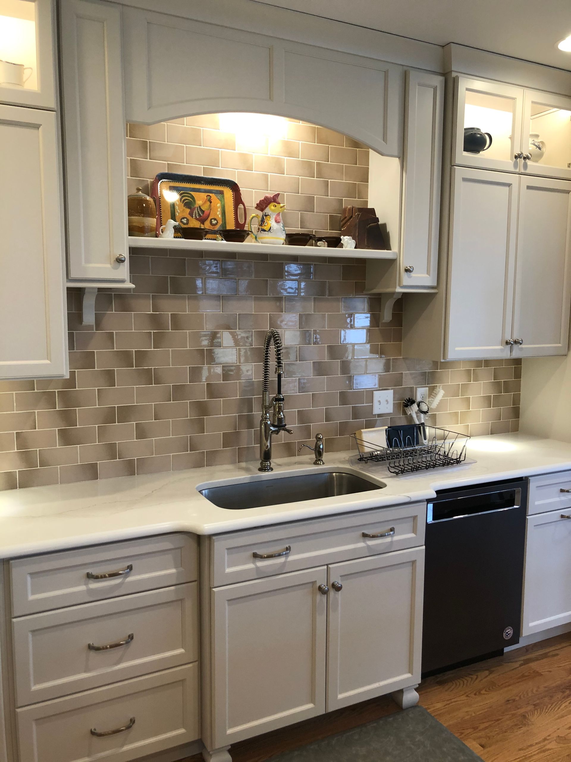 A Kitchen with White Cabinets , a Sink and A Dishwasher | York, PA | C&K Cabinetry