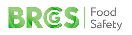 Logotipo de seguridad alimentaria BRCS en verde con el texto 