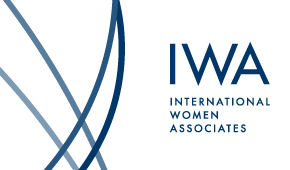 The logo for the international women associates