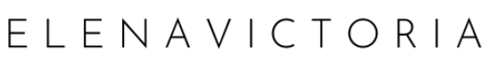 The name elena victoria is written in black on a white background