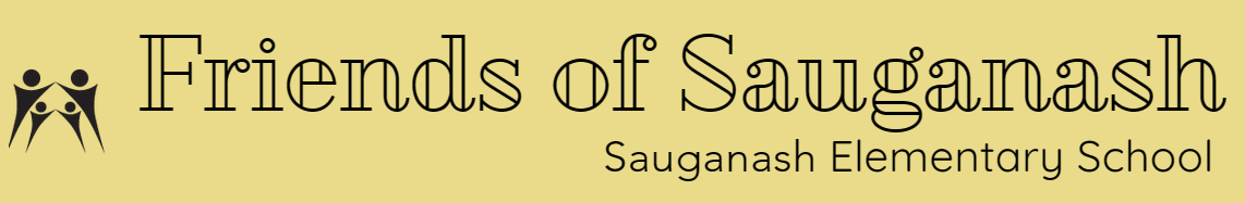 A logo for friends of sanganash elementary school