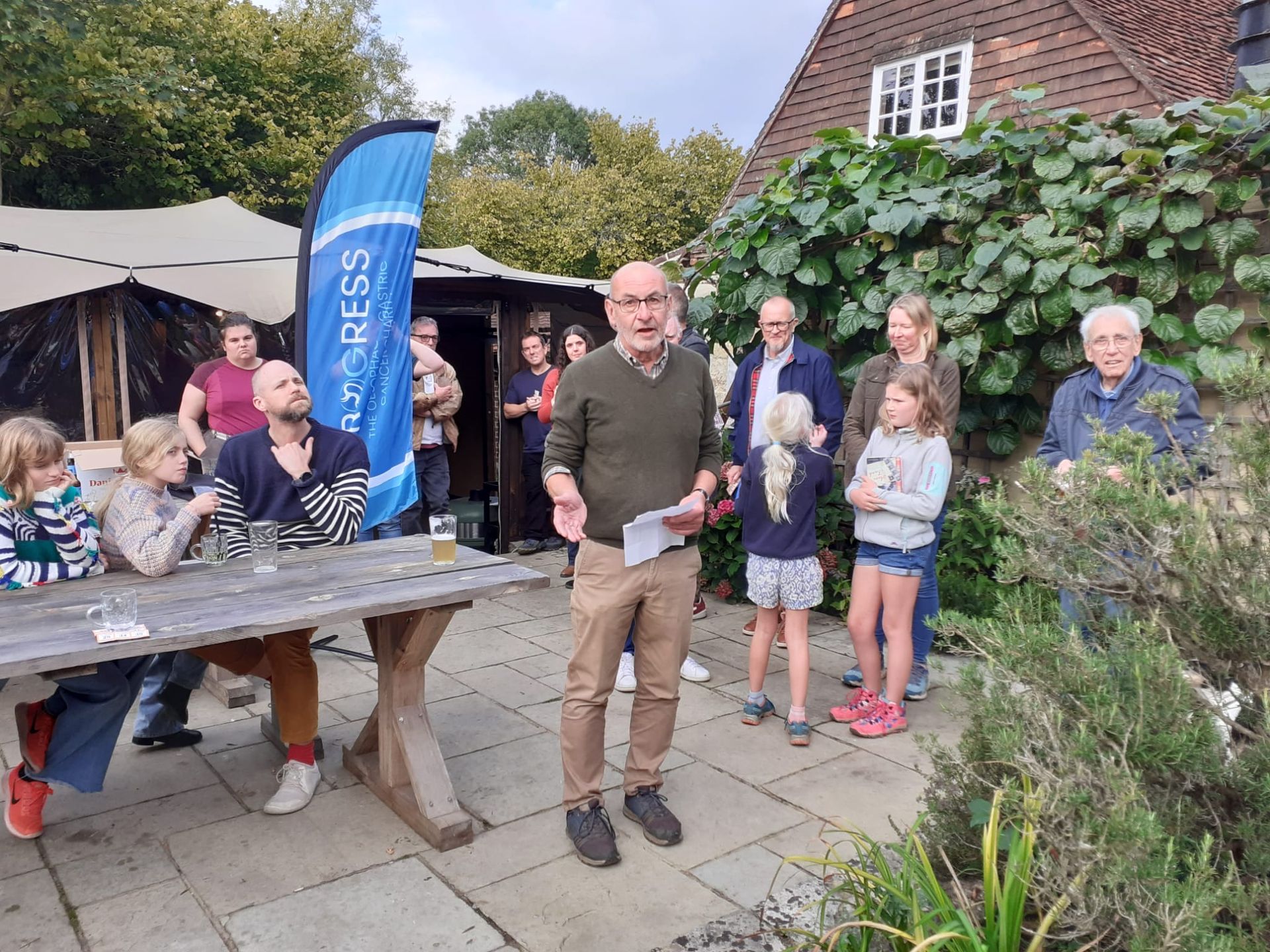 Progress Charity Meat Raffle at The Merry Harrier pub in Hambledon, Surrey