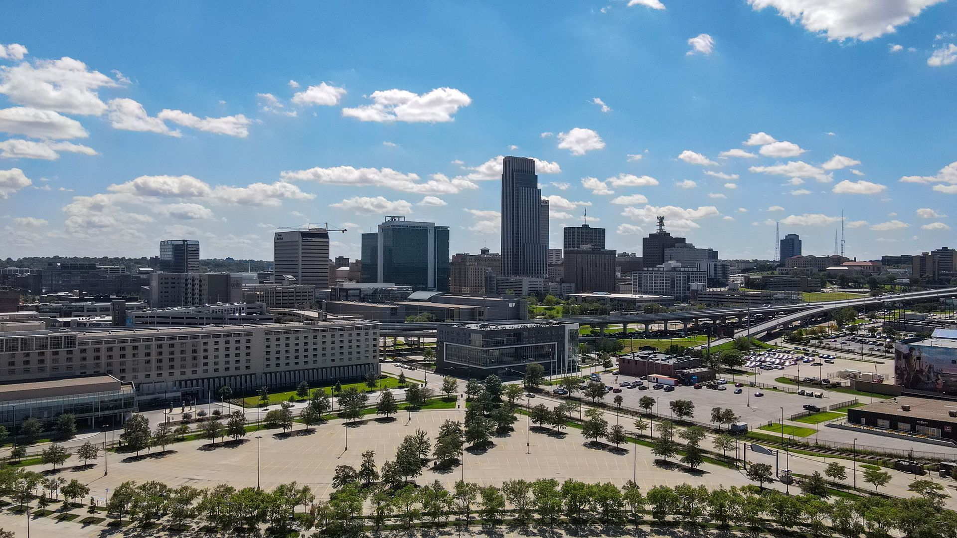 lot and buildings