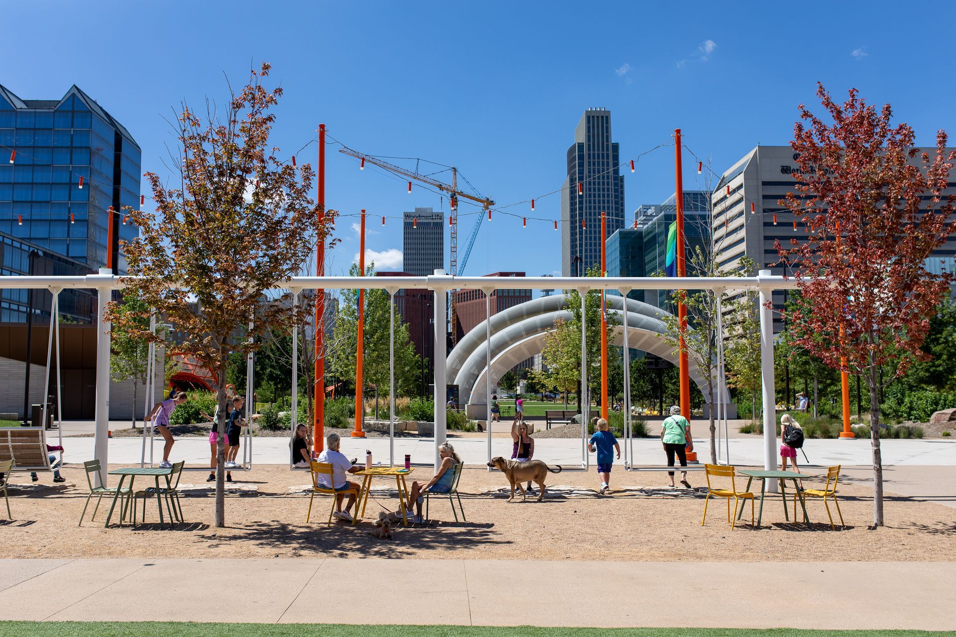 community plaza area