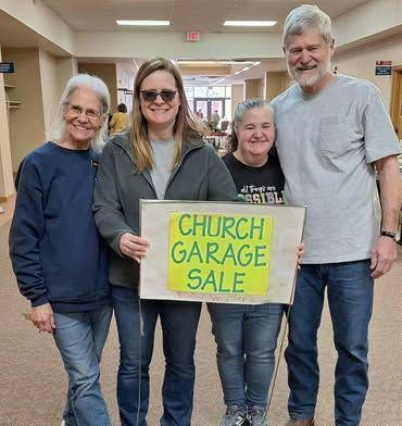 Our annual church garage sale.
