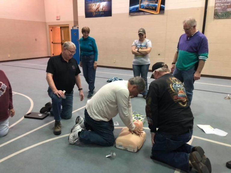 Take a CPR class at the church.