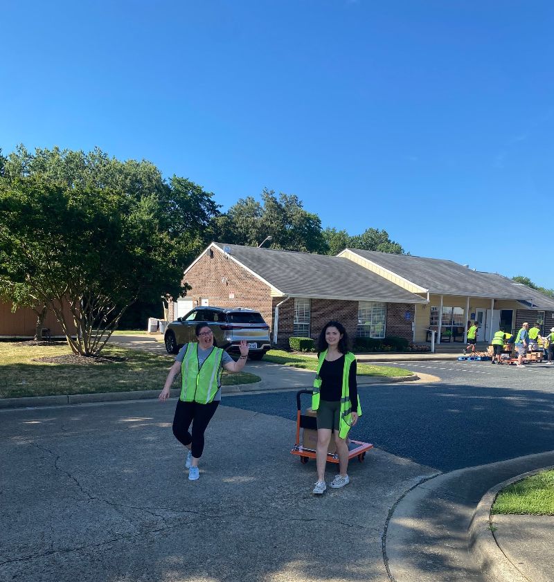 volunteer work for The Peninsula Food Bank
