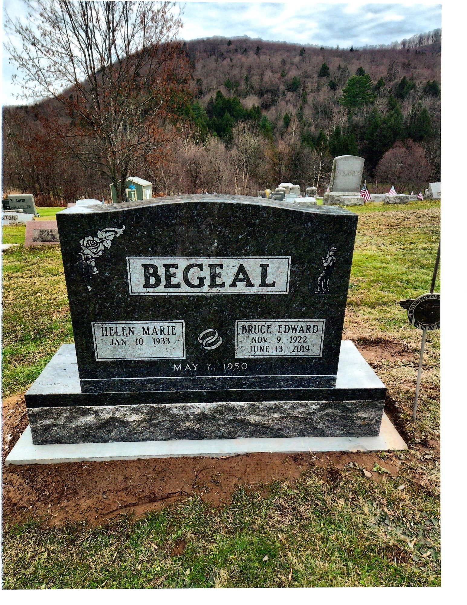 Grave marker with