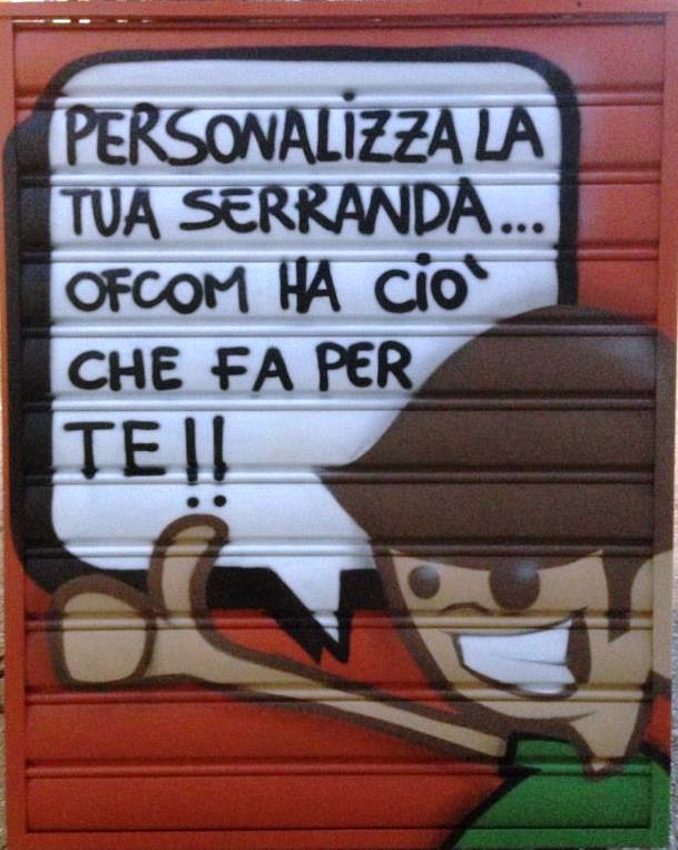 serranda personalizzata installata dai tecnici