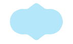 Un cercle bleu clair avec une étoile au milieu sur fond blanc.