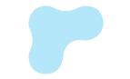 Un cercle bleu clair sur fond blanc.