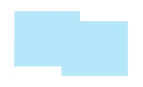 Une forme de deux rectangles imbriqués bleu clair sur fond blanc.