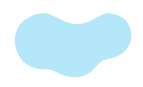 Une goutte bleu clair sur fond blanc.