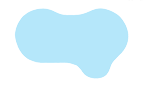 Un cercle bleu avec un trou au milieu sur fond blanc.
