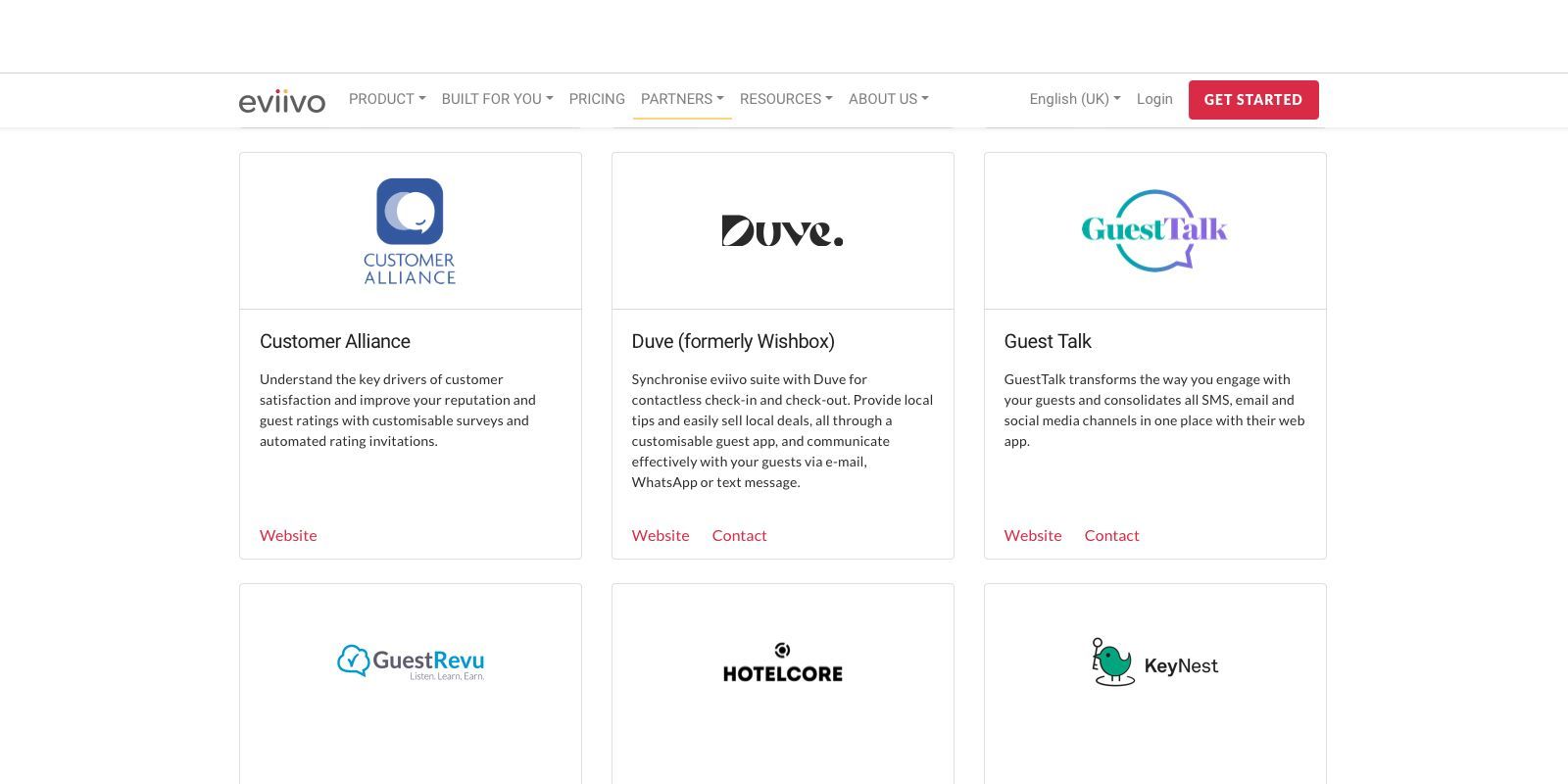 A screenshot of a website with a few logos on it.