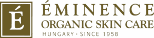 Logo for Eminence Organic Skin Care, with the letter 