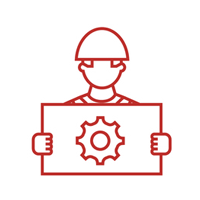 Man Holding A Gear Icon – Sinton, TX – Sideline Testing LLC