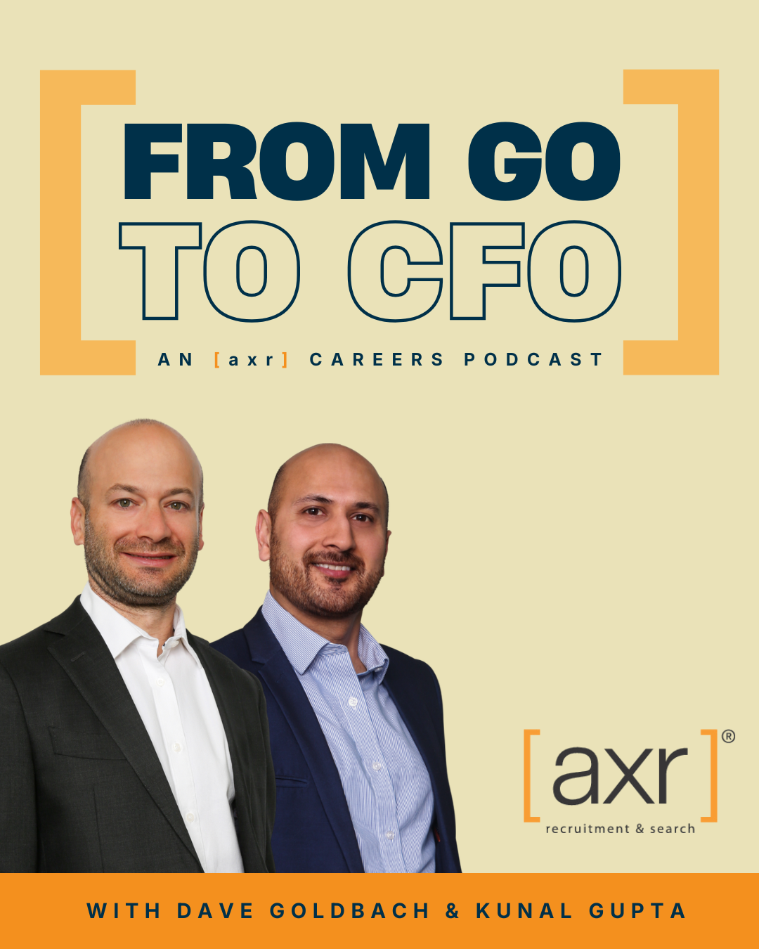 From Go to CFO podcast logo: featuring Nick Constain