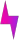 Magenta lightning bolt icon on a white background