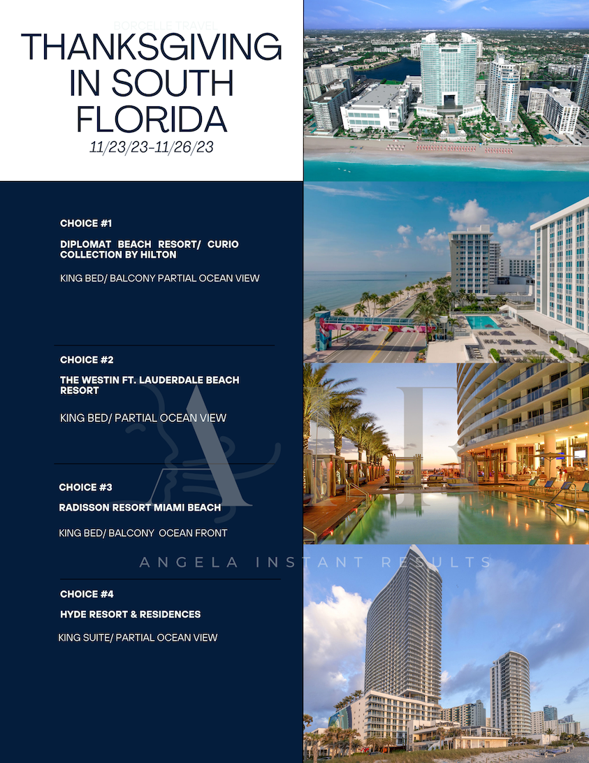 A poster that says thanksgiving in south florida on it