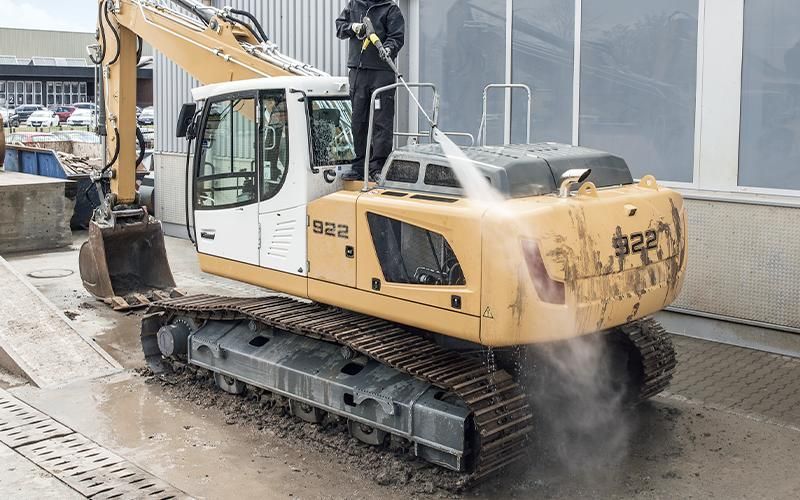 Fleet washing removes dirt and grime from construction trucks used by businesses for Middle Georgia.