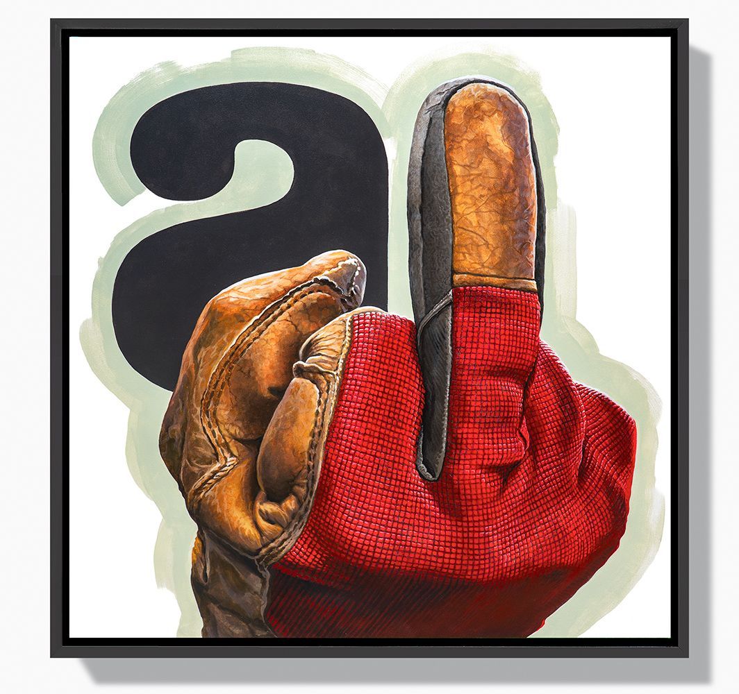 This painting shows the letter 