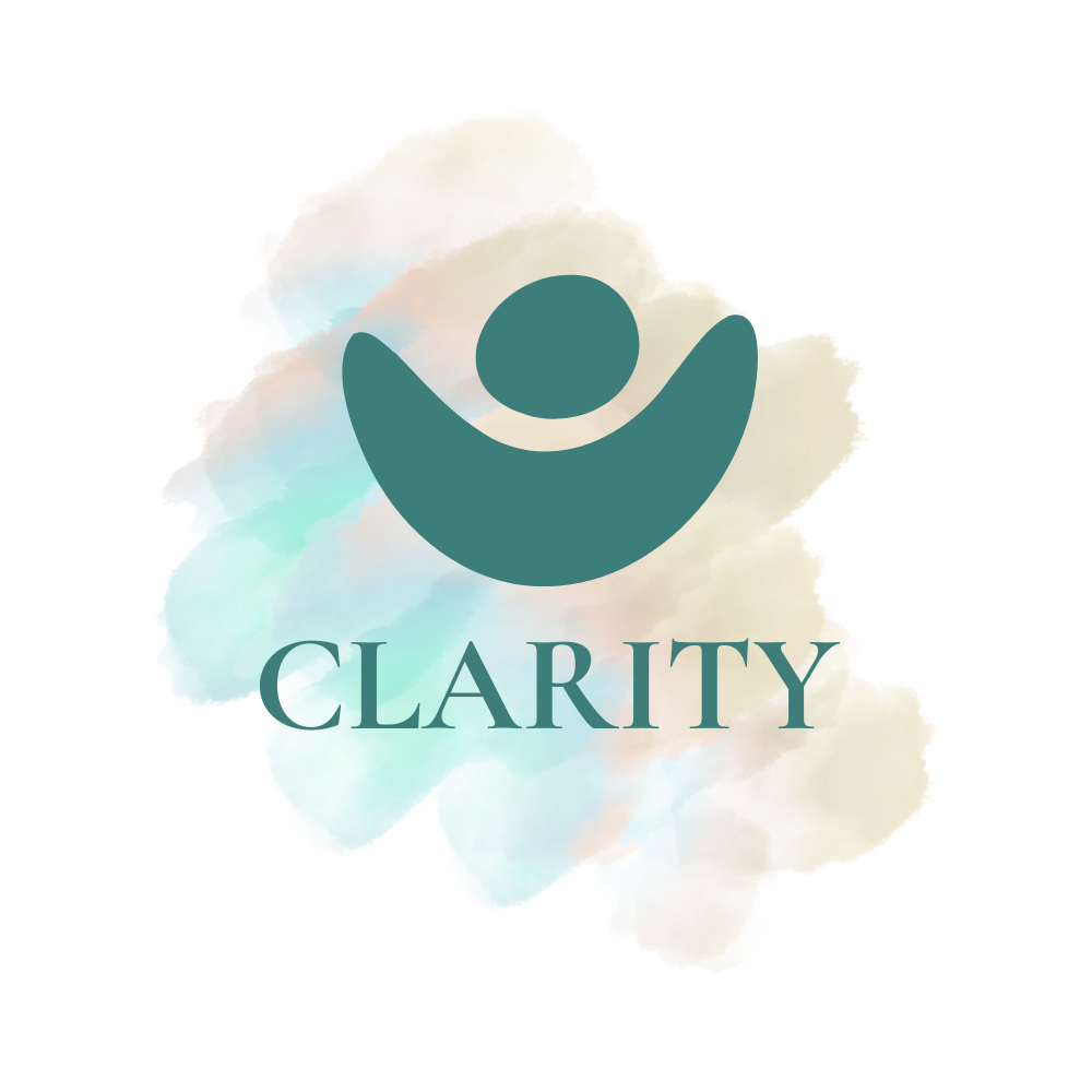 A teal stylized icon of a person with raised arms above the word 