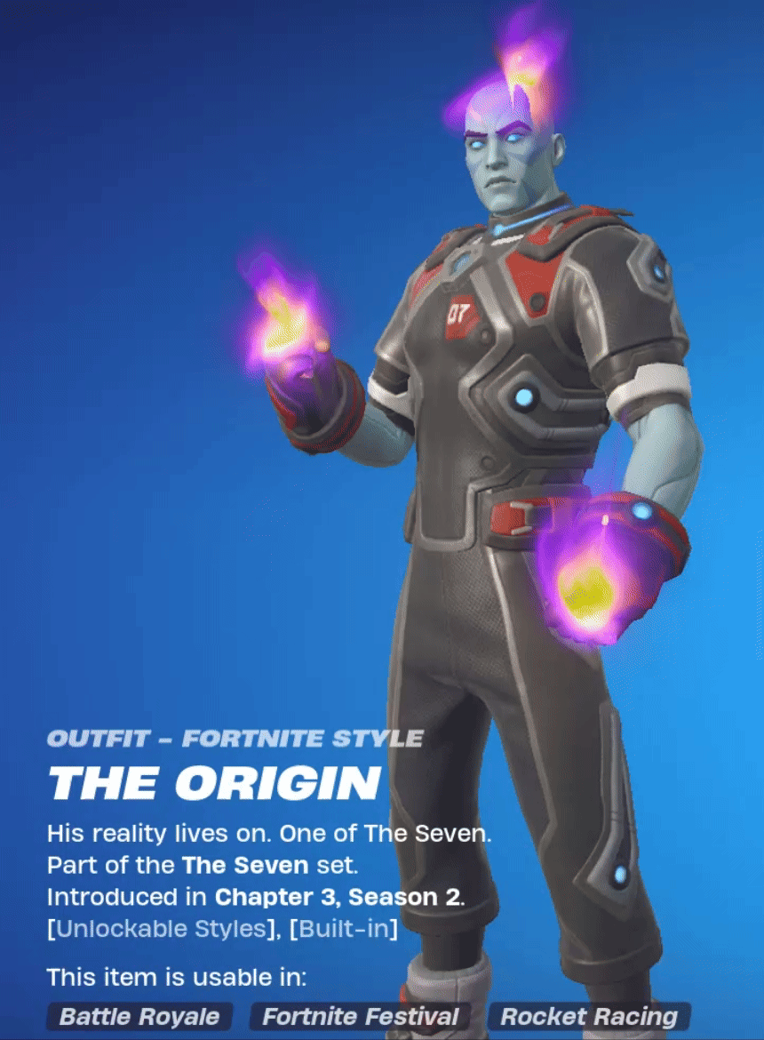 Fortnite Skin selection