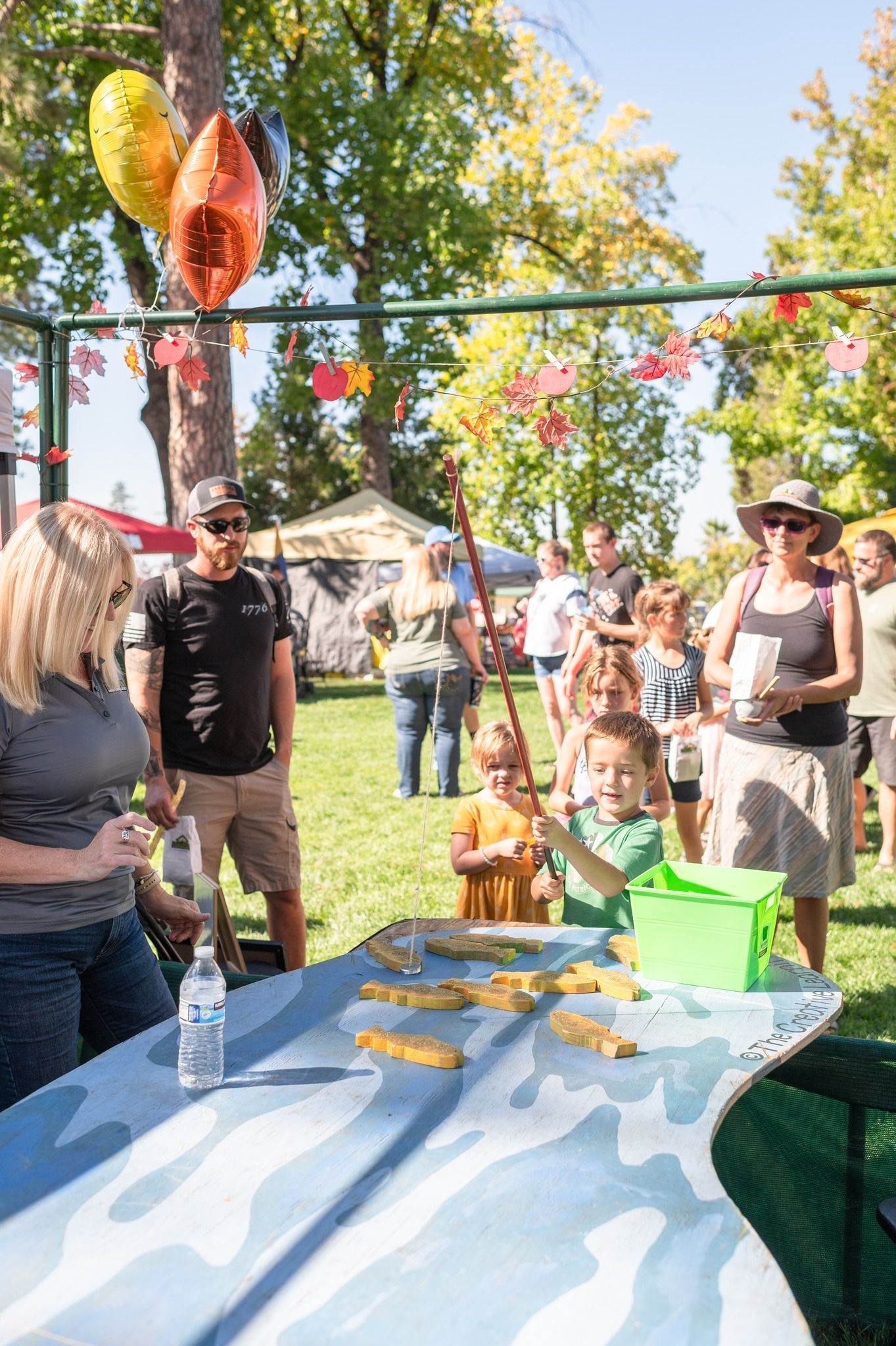 Children playing games at Johnny Appleseed Days